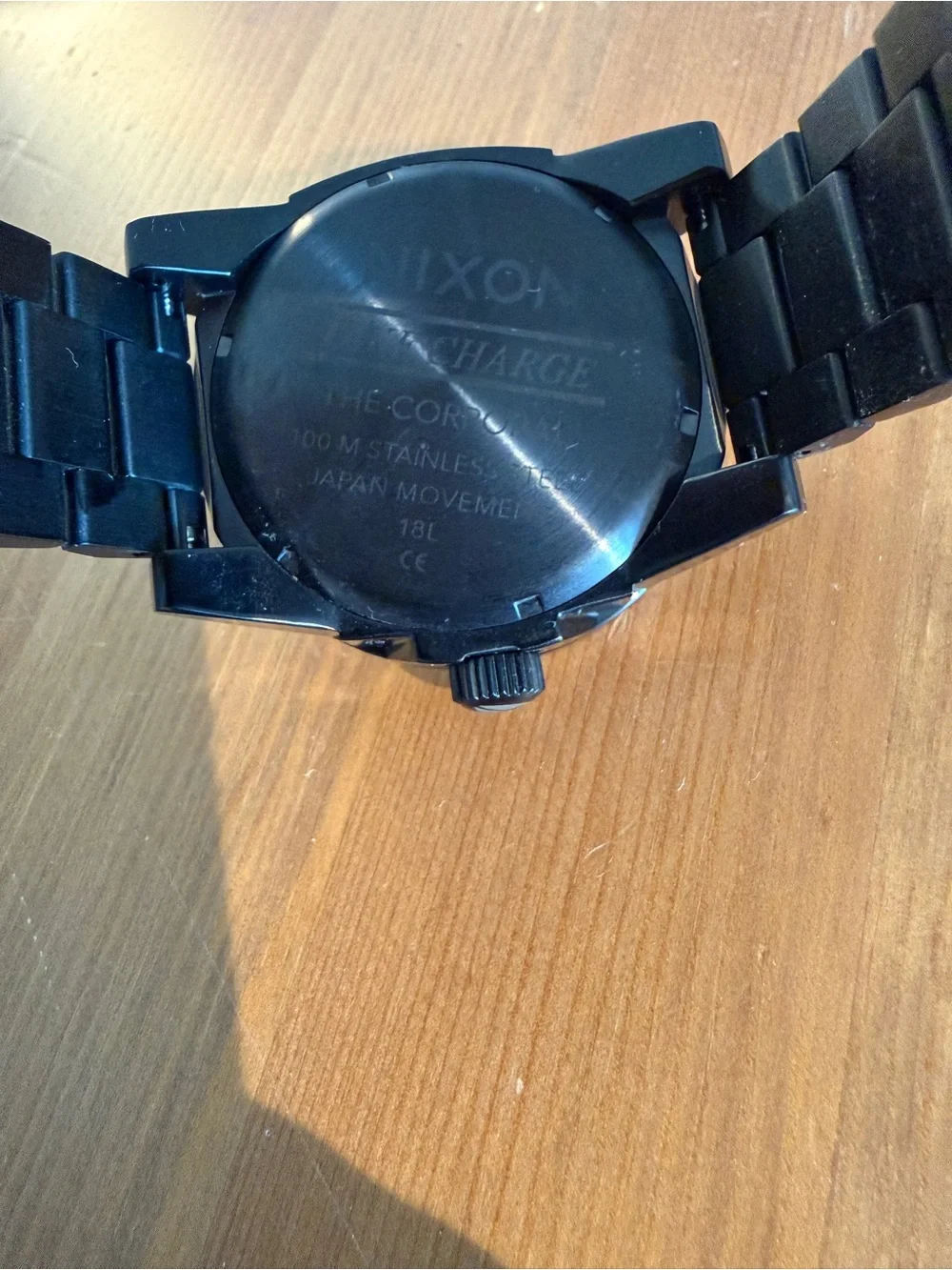 Nixon Black Stainless Link Bracelet Watch